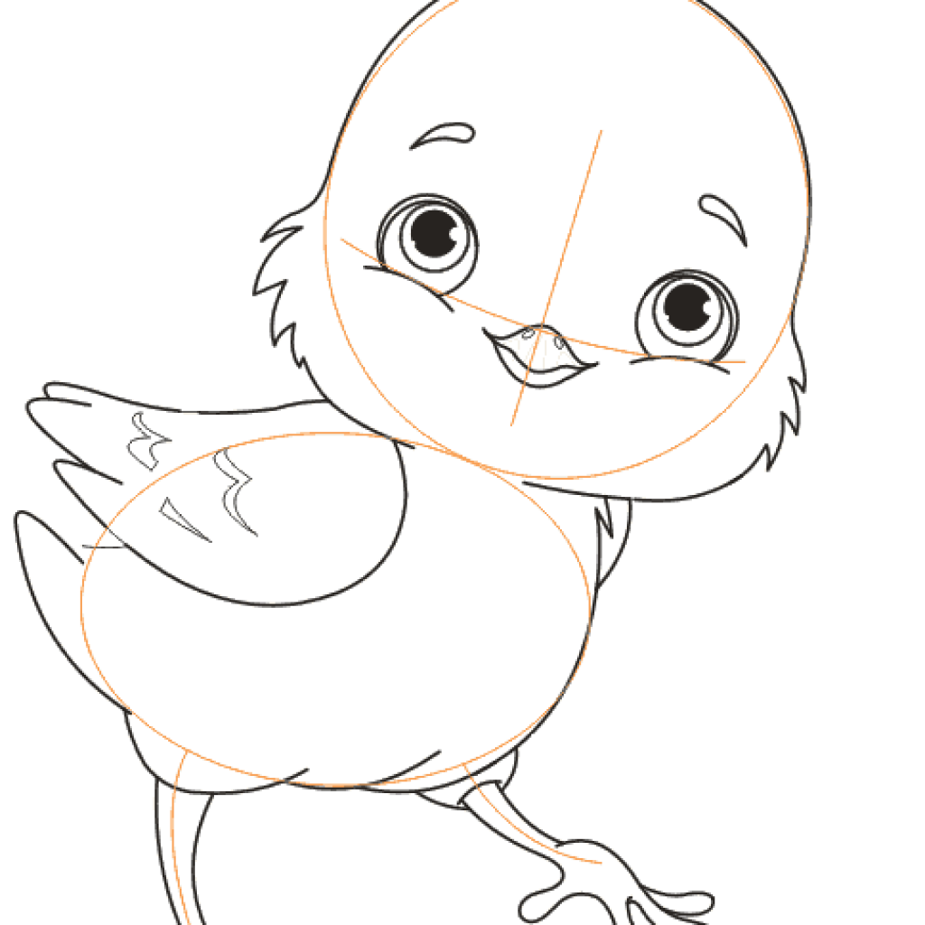 Цыпленок раскраска для детей