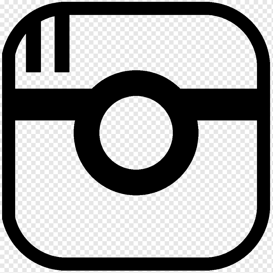 Значок инстаграма черный