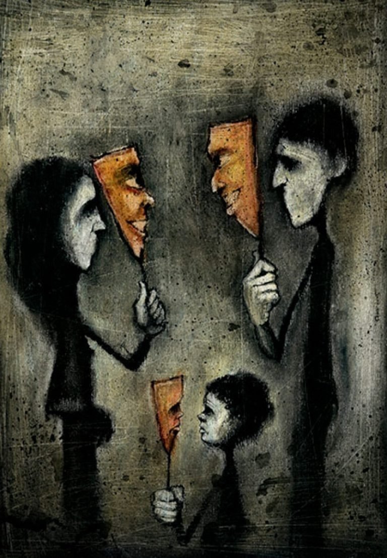 Грусть под маской