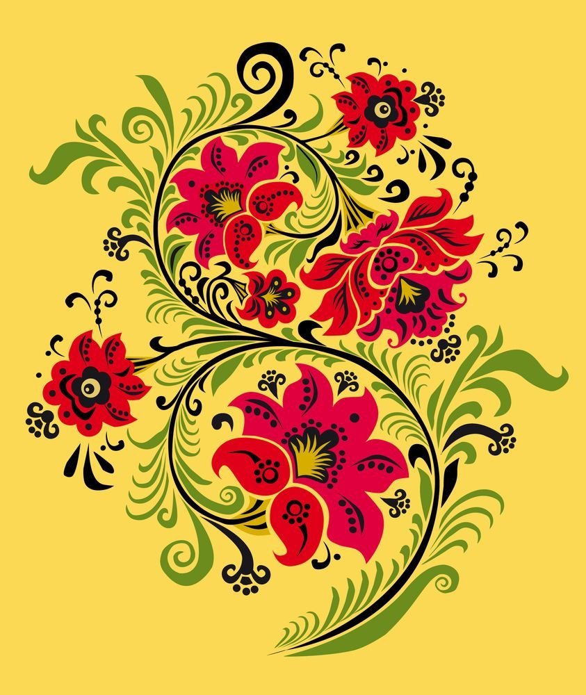 Хохлома узор