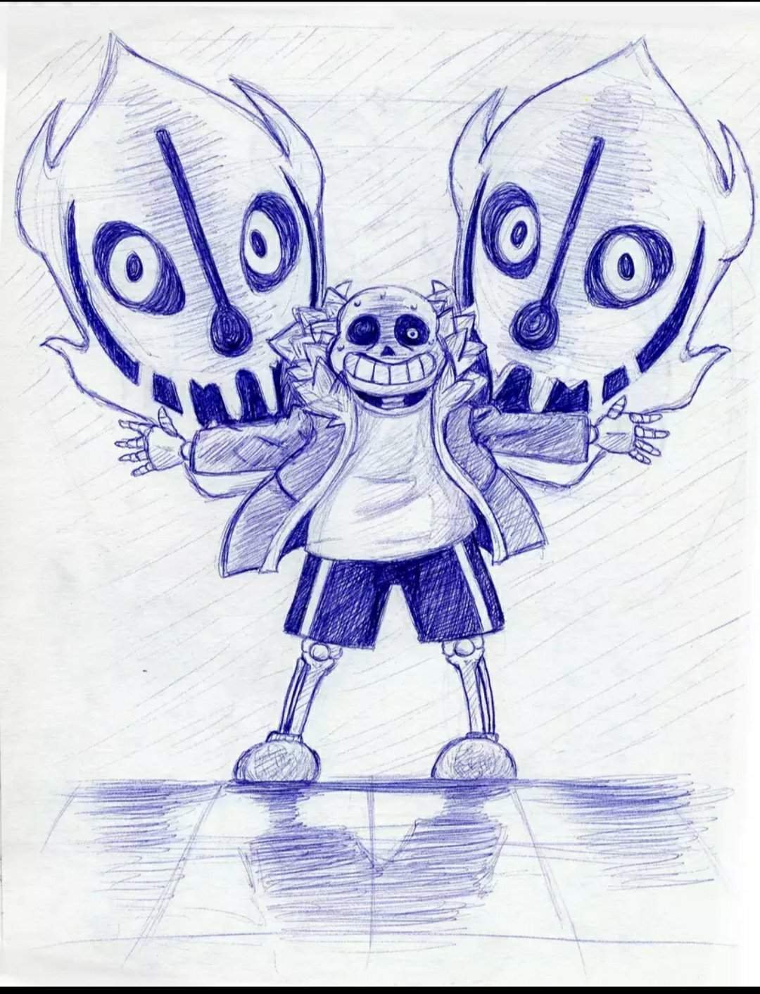 Скетч андертейл Санс