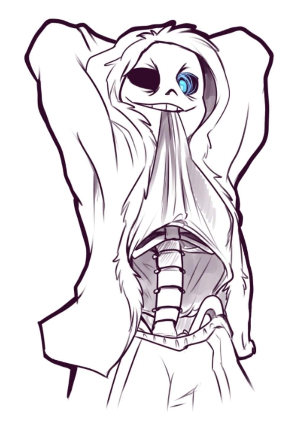 Рисунки андертейл Санс