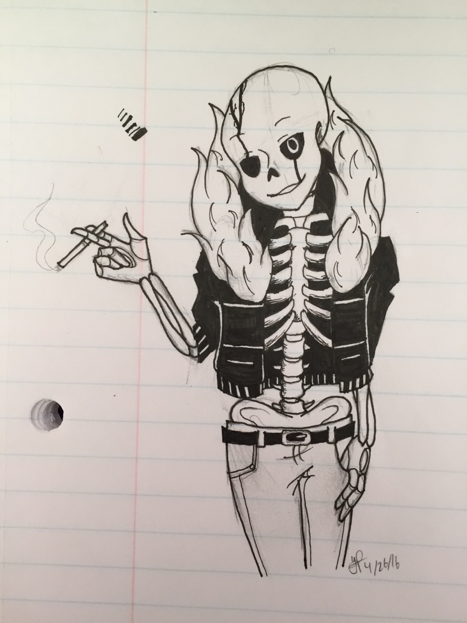 Скелетик для срисовки