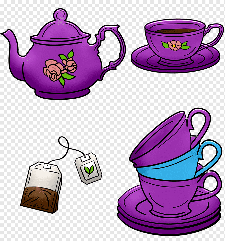 Кухонный чайник на прозрачном фоне