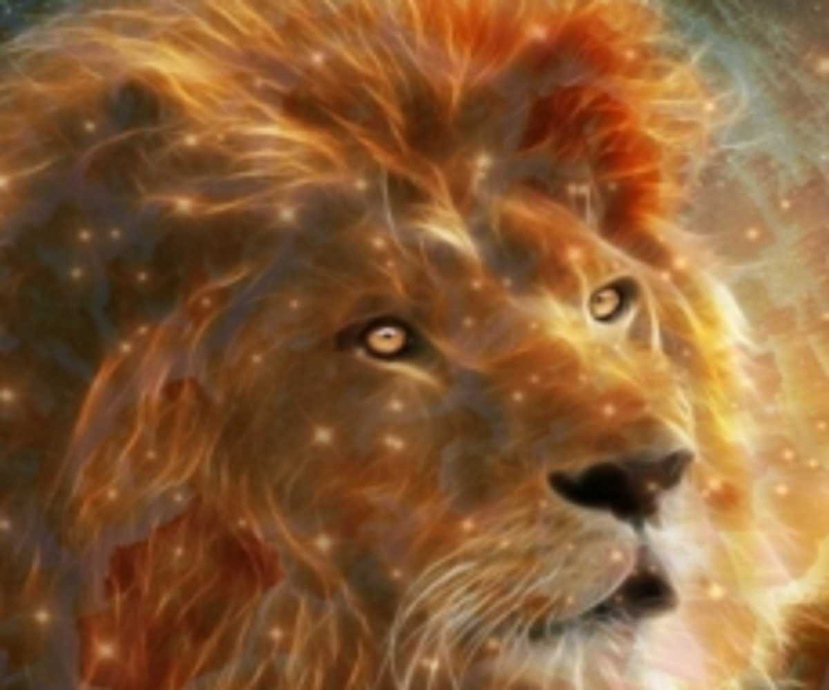 Красивый знак зодиака Лев