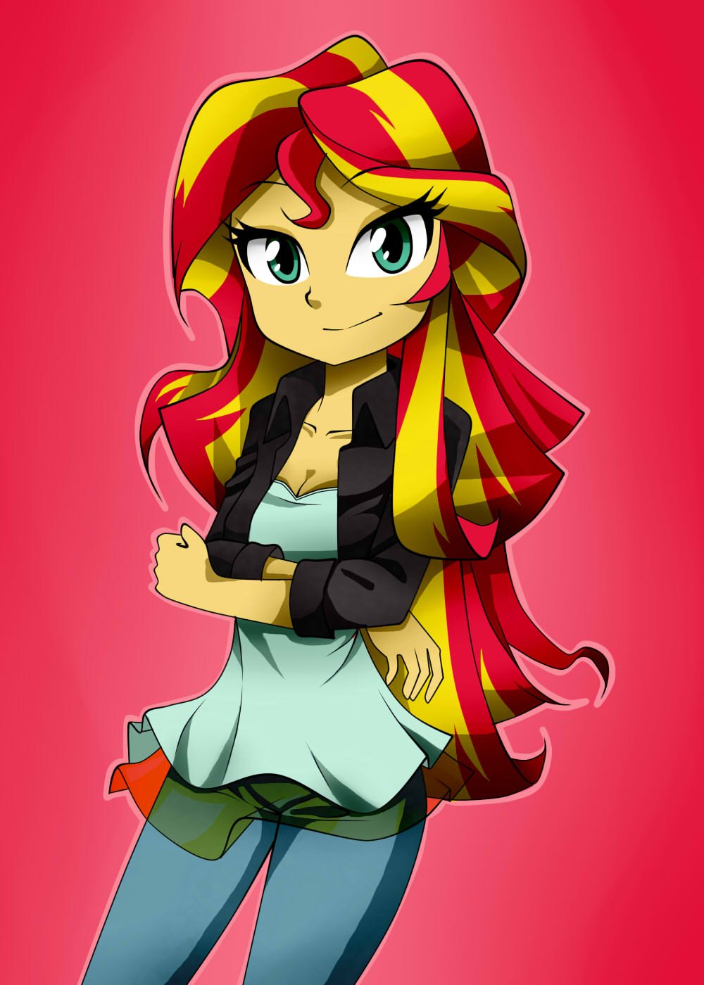 Сансет Шиммер девушка Эквестрии