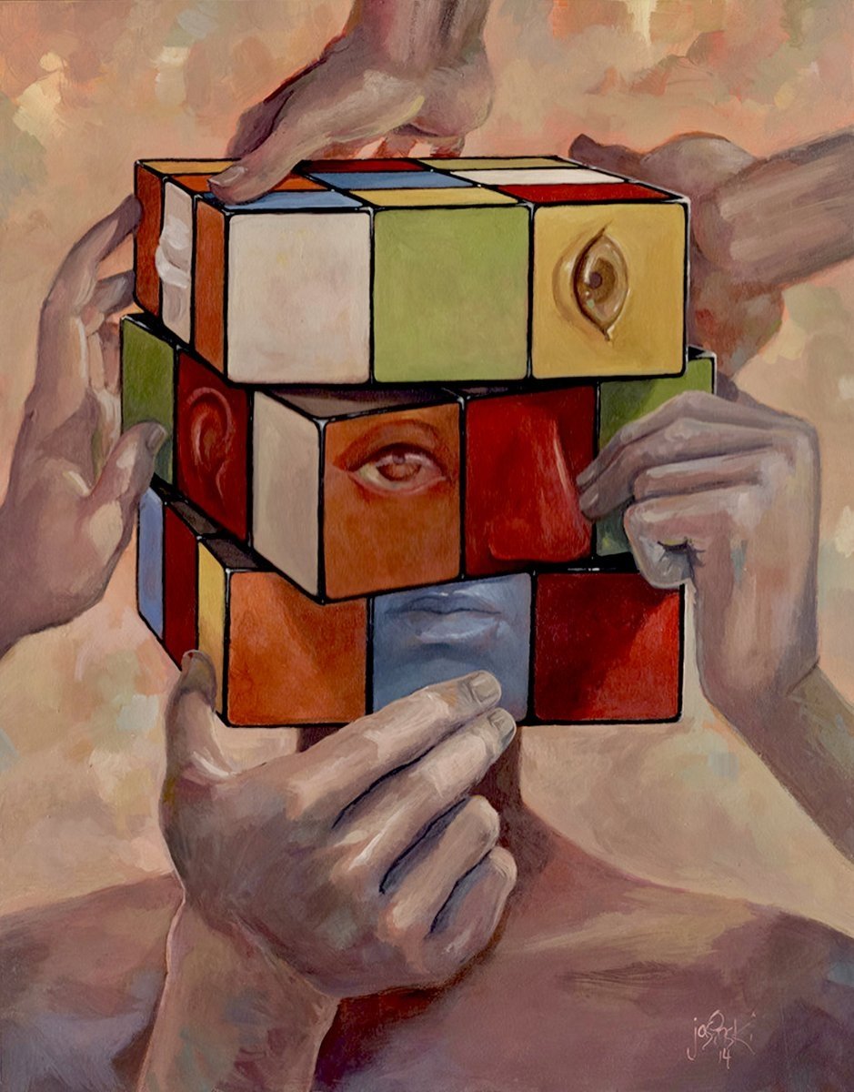 Кубики в живописи