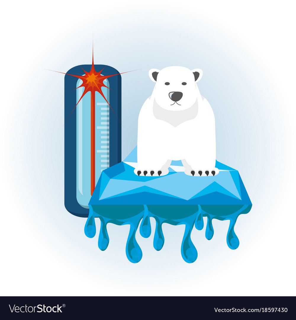 Глобальное потепление вектор