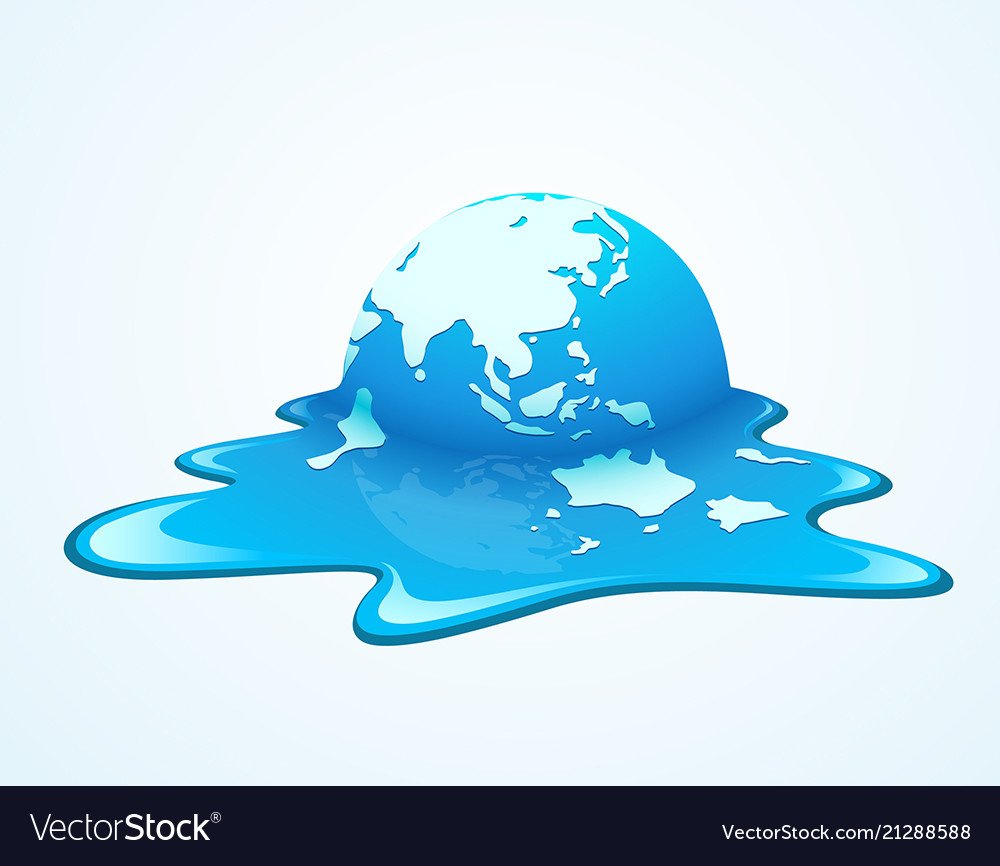 Стикеры глобальное потепление на белом фоне