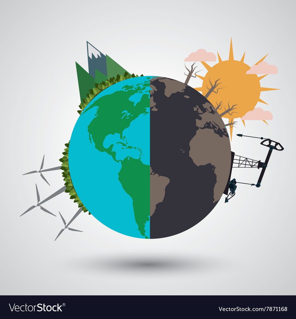 Global warming illustration