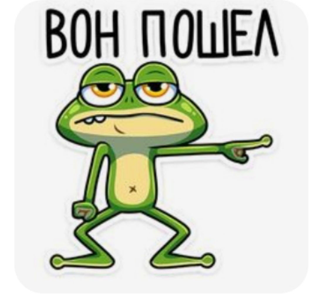 Стикеры ВК жаба