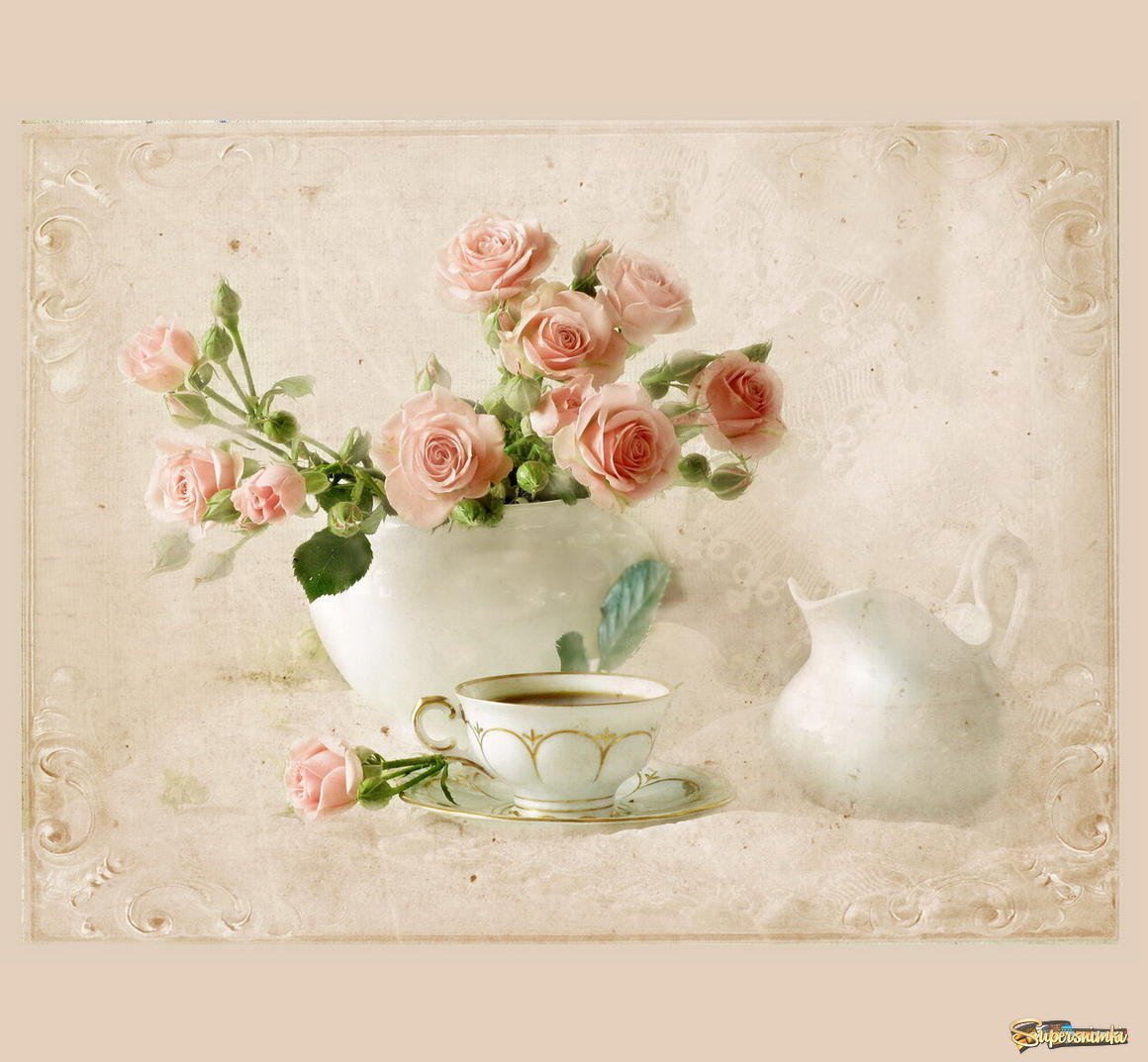 Винтажные натюрморты в и нежных тонах