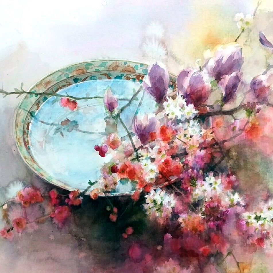 Японская акварелистка ЮКО Нагаяма