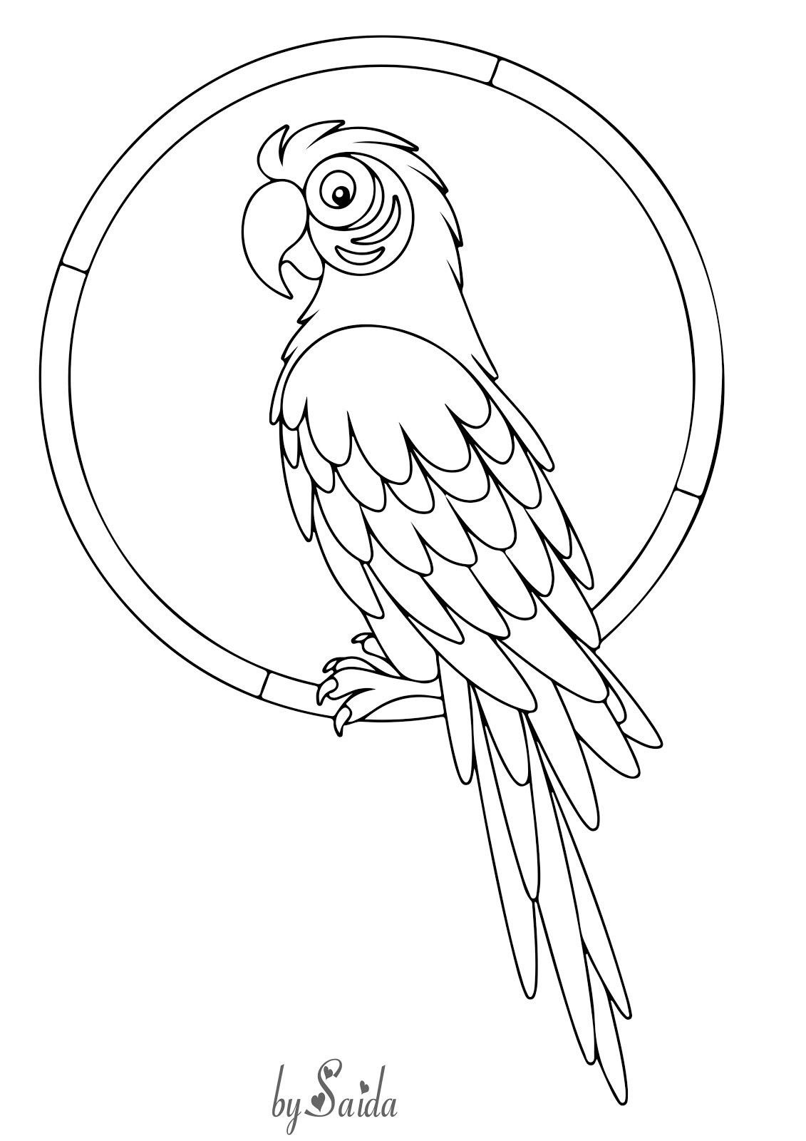 Тукан раскраска