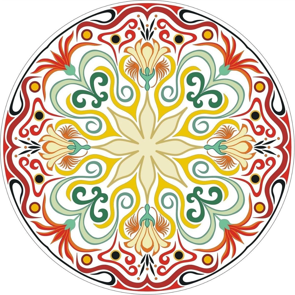 Татарский орнамент в квадрате