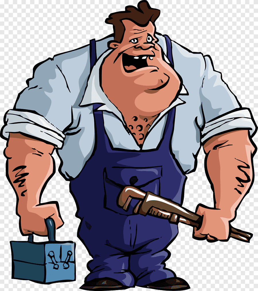 Рабочий мультяшный