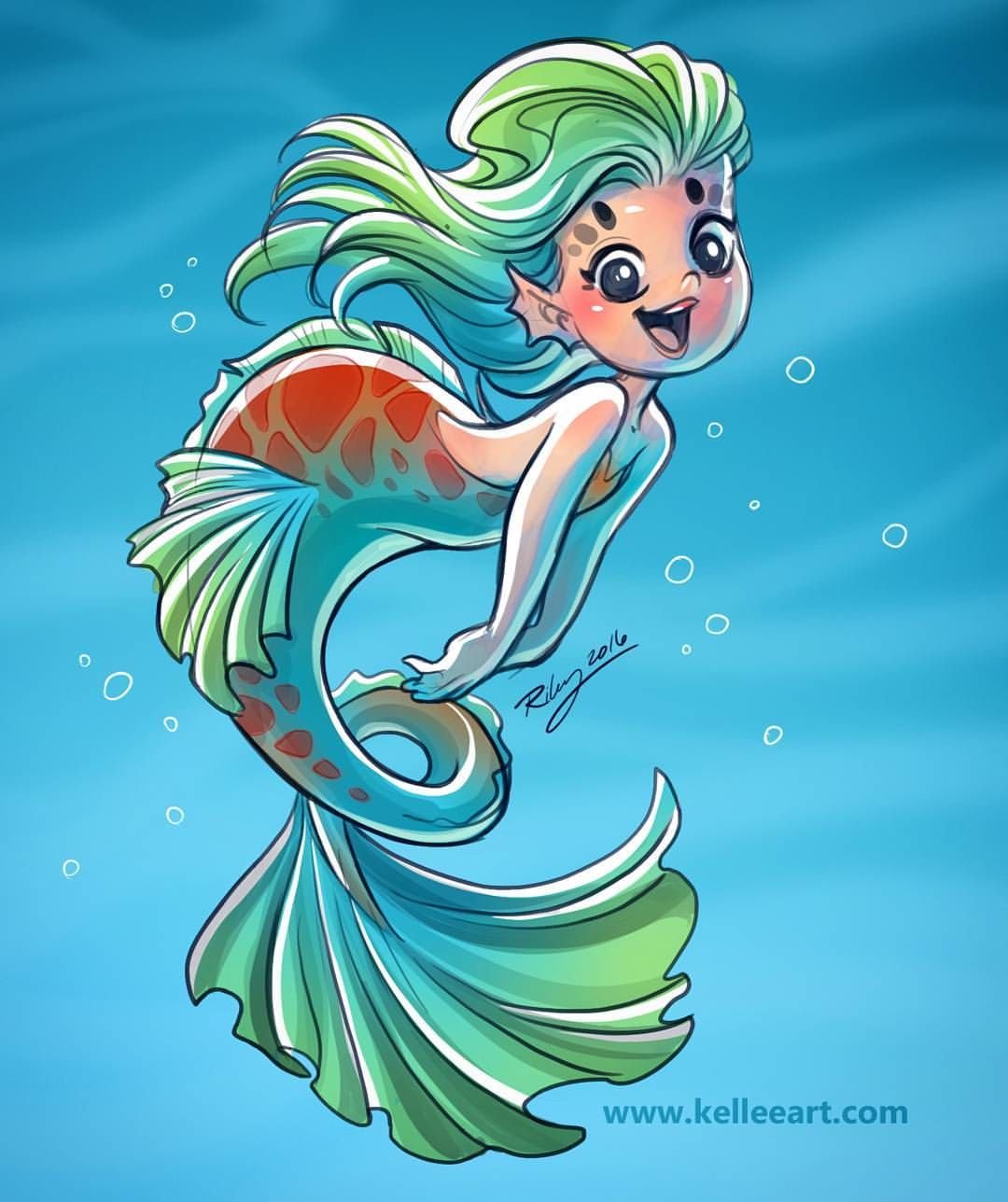 Русалка рисунок