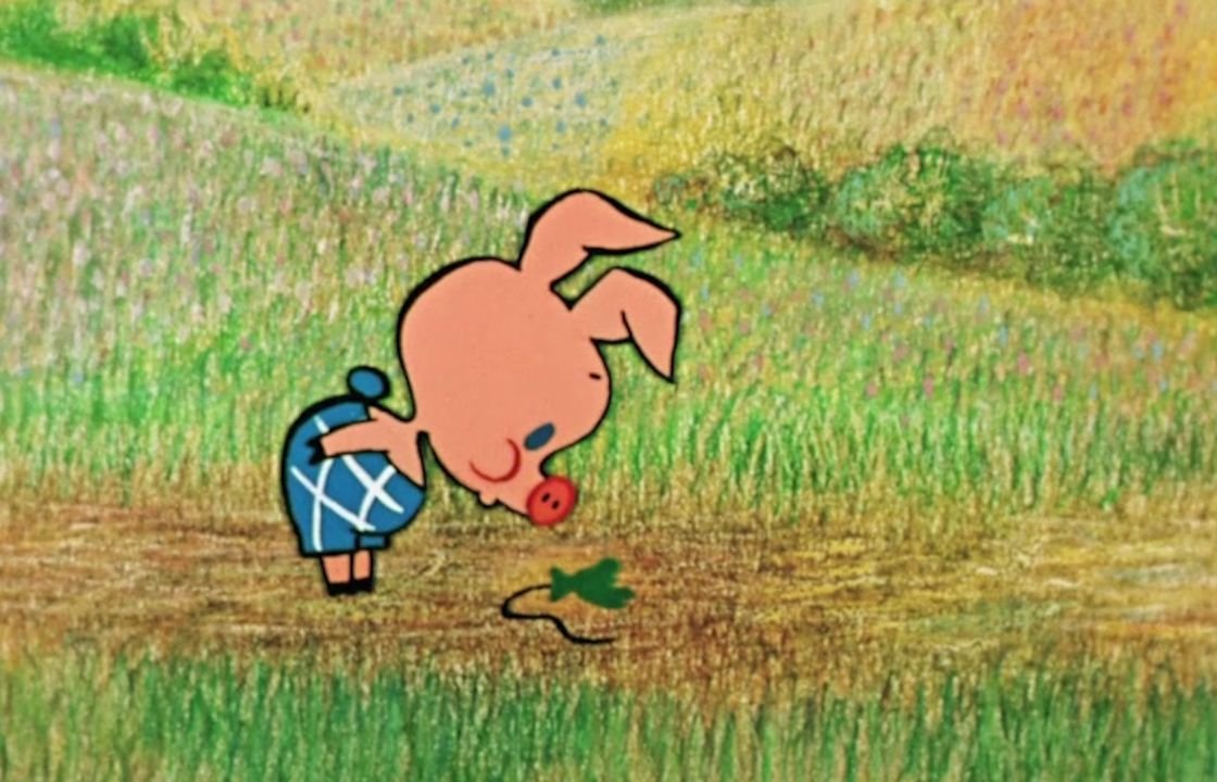 Пятачок с шариком клипарт бежит