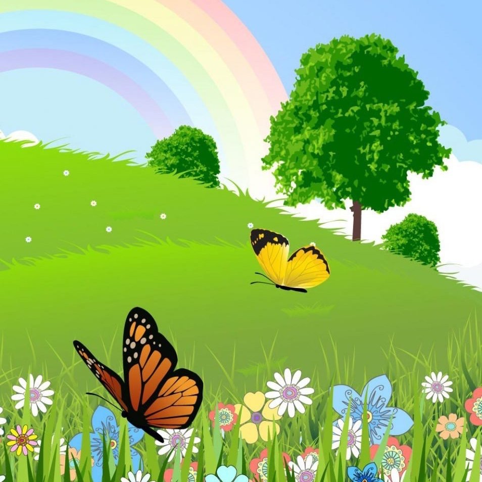 Лужайка в лесу