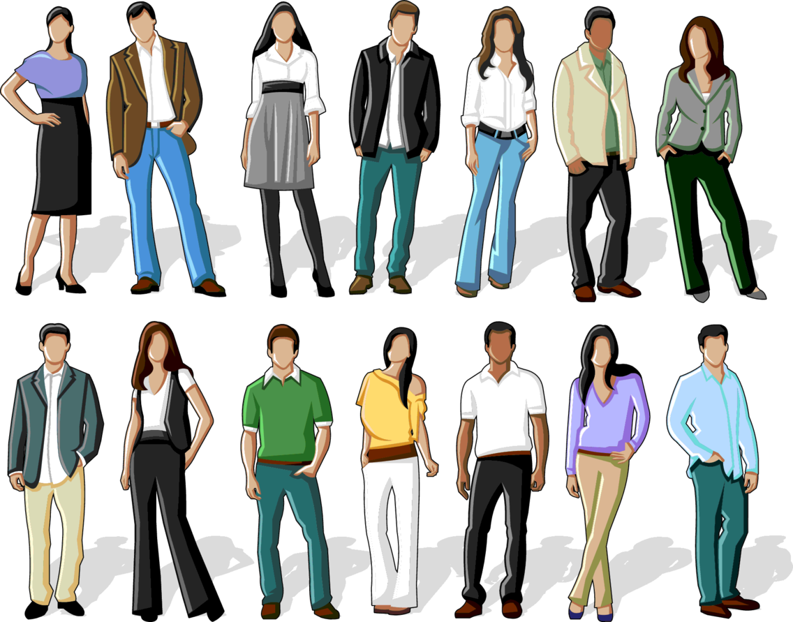 Люди растровый клипарт