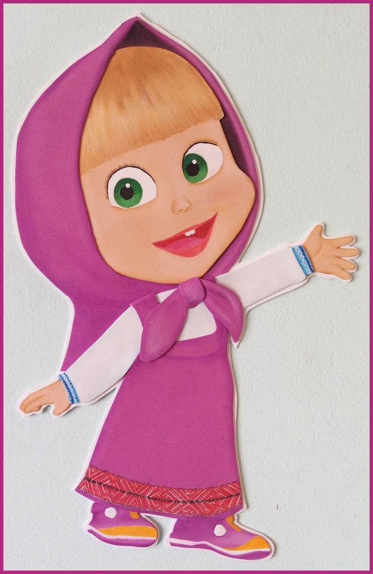 Лицо Маши из мультика