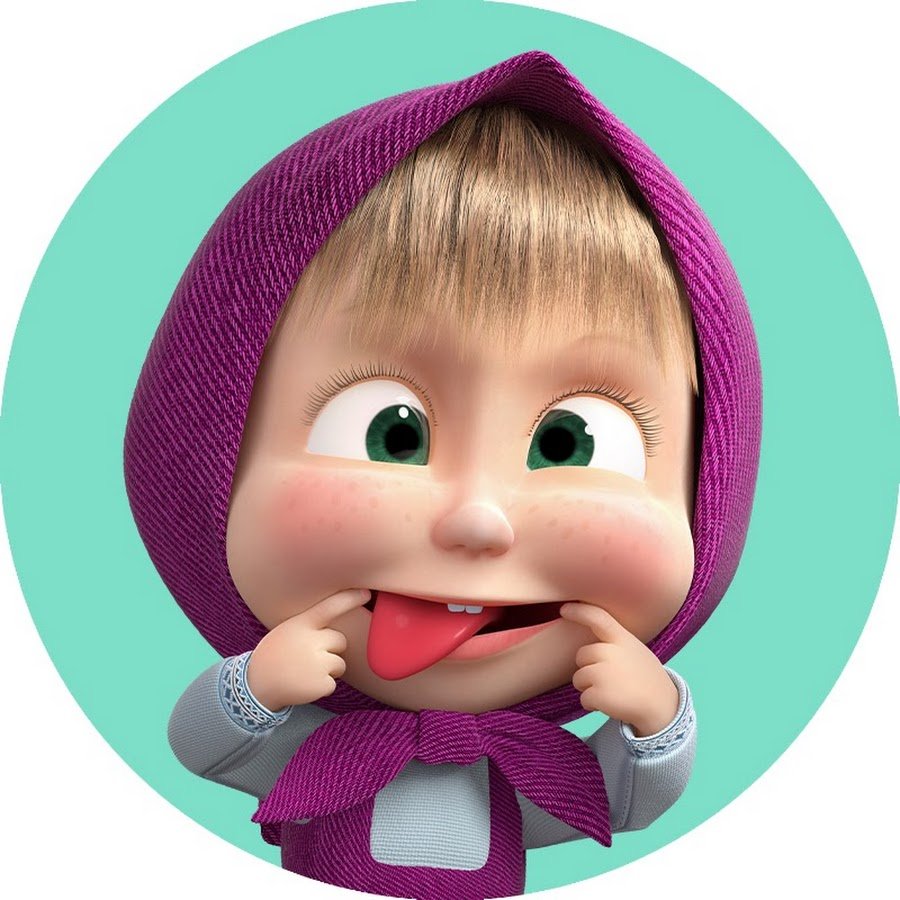 Маша из мультика Маша и медведь зимой