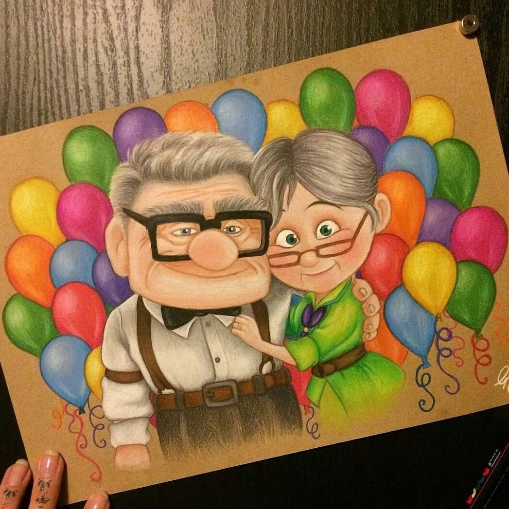 Мультик вверх рисунок