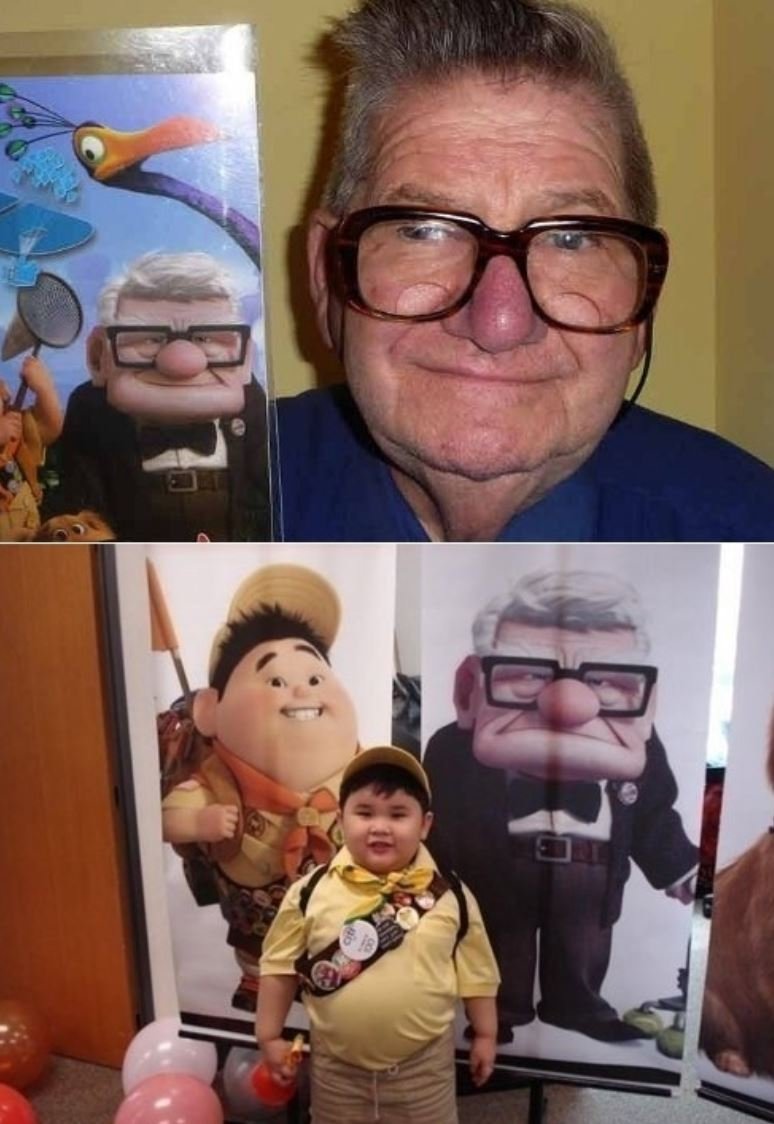 Персонажи из вверх в реальной жизни