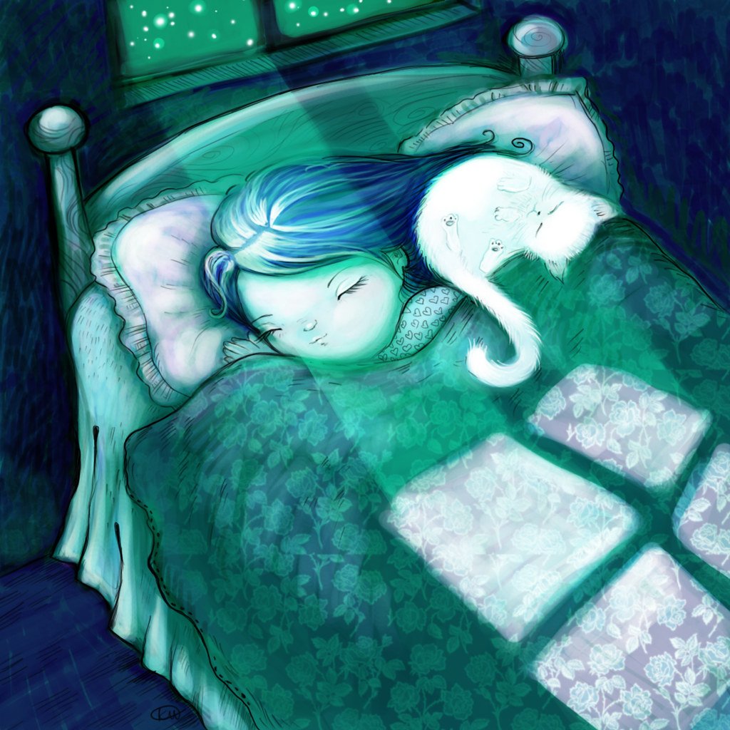 Девочка спит сказочный