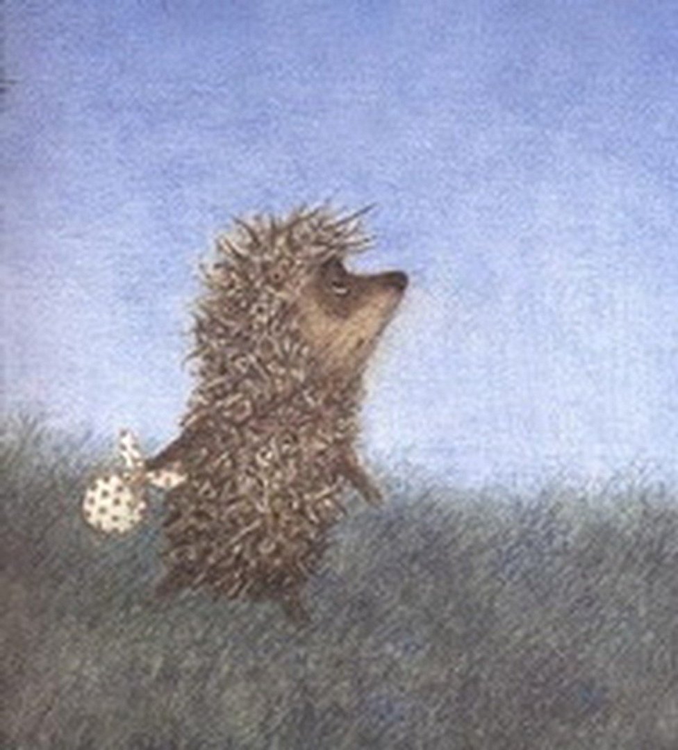 Ёжик в тумане с узелком