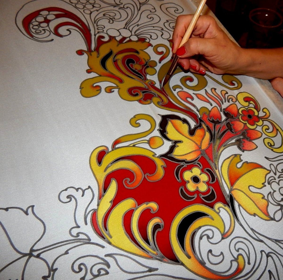 Петриковская роспись для начинающих