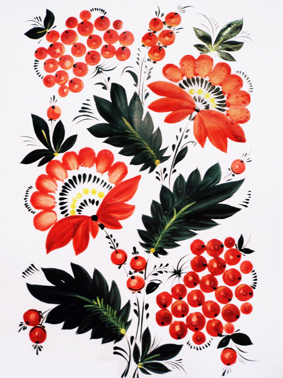 Мезенская роспись народный промысел