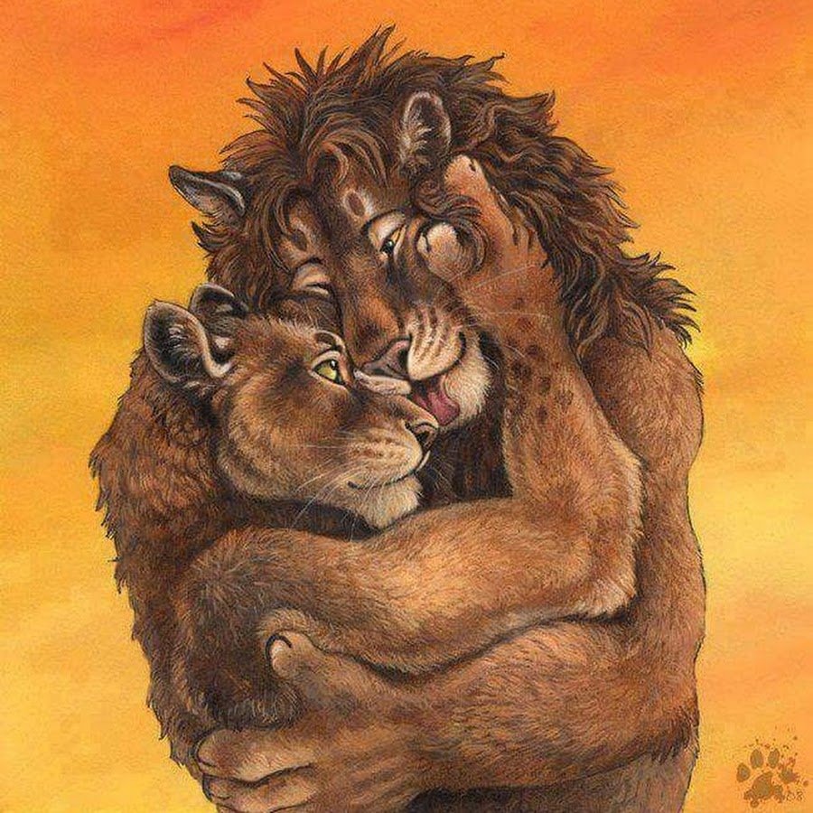 Девушка в объятиях Льва