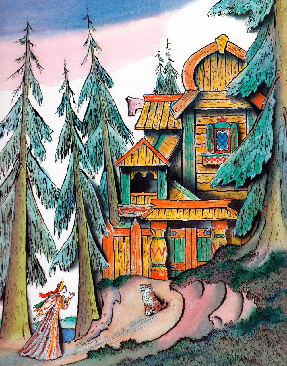 Терем из сказки о мертвой царевне и 7 богатырях