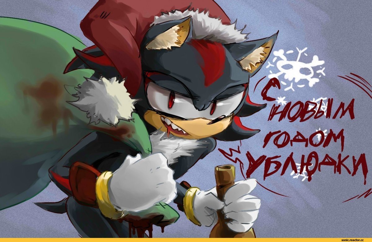 Еж Шедоу новый год