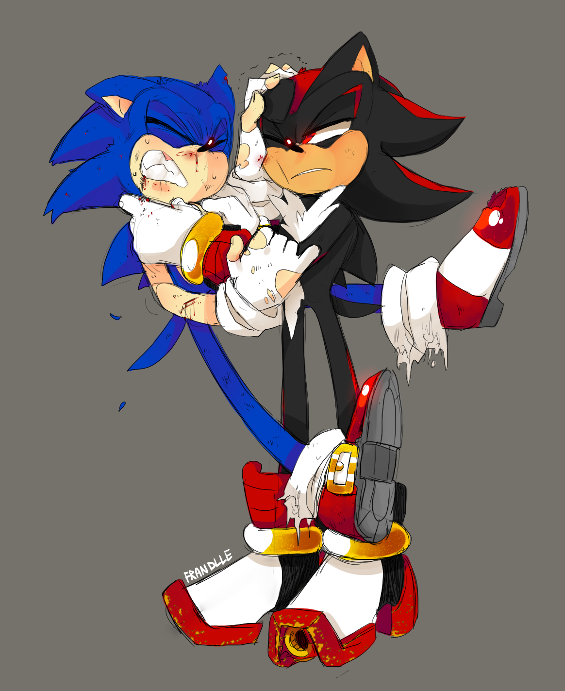 Ёж Шедоу и Соник любовь