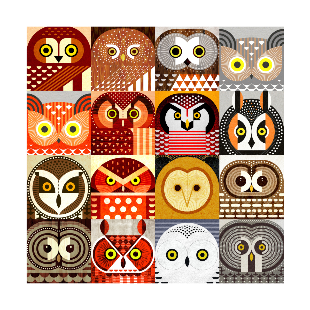 Принты с совушками