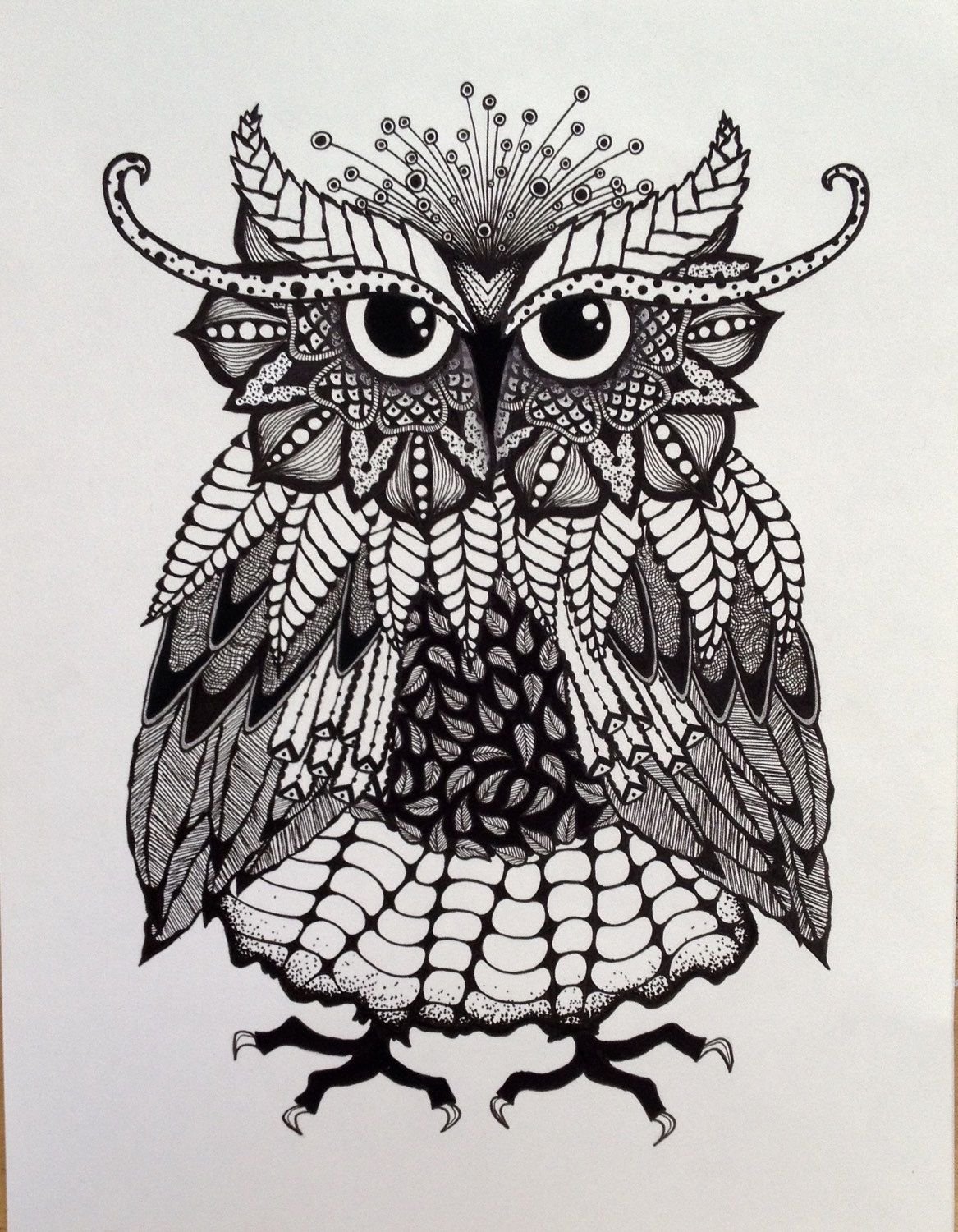 Сова стилизация