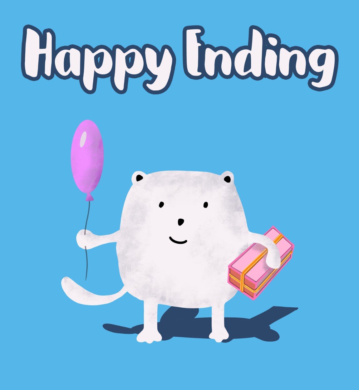 Открытка с единорожкой с днем рождения