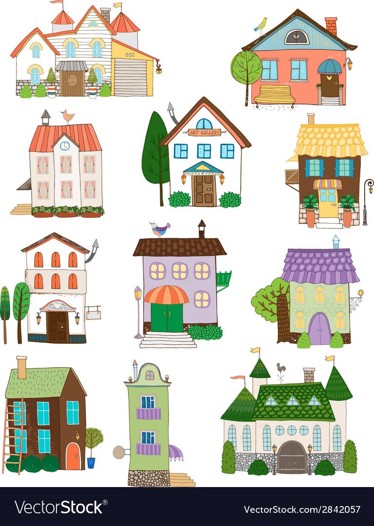 Домик с треугольной крышей для детей