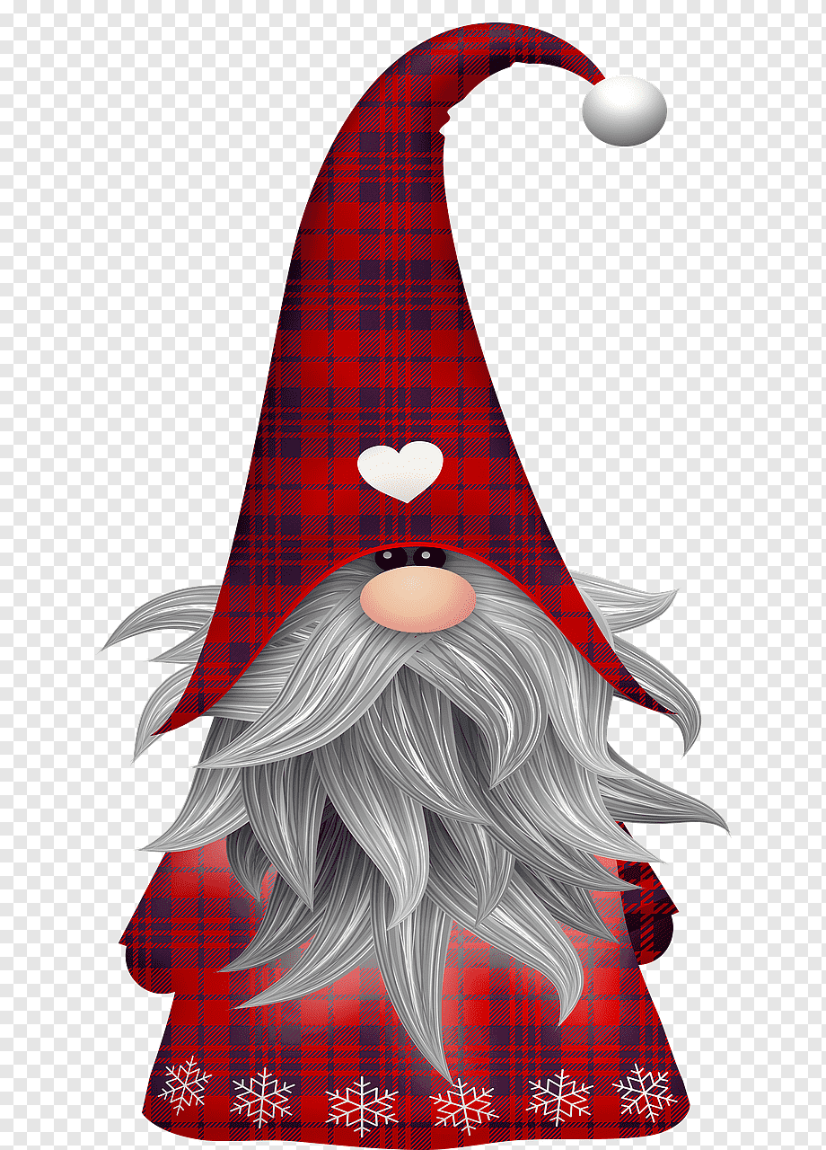 Рисование новогодние гномики