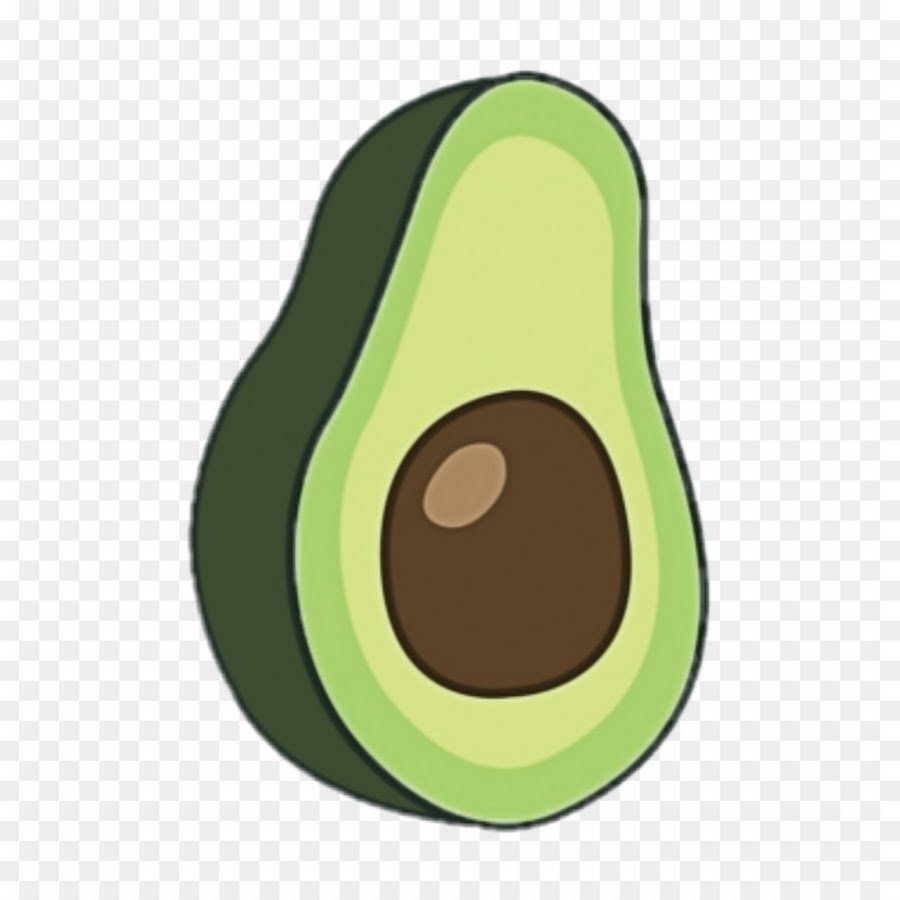 Авокадо мультяшный
