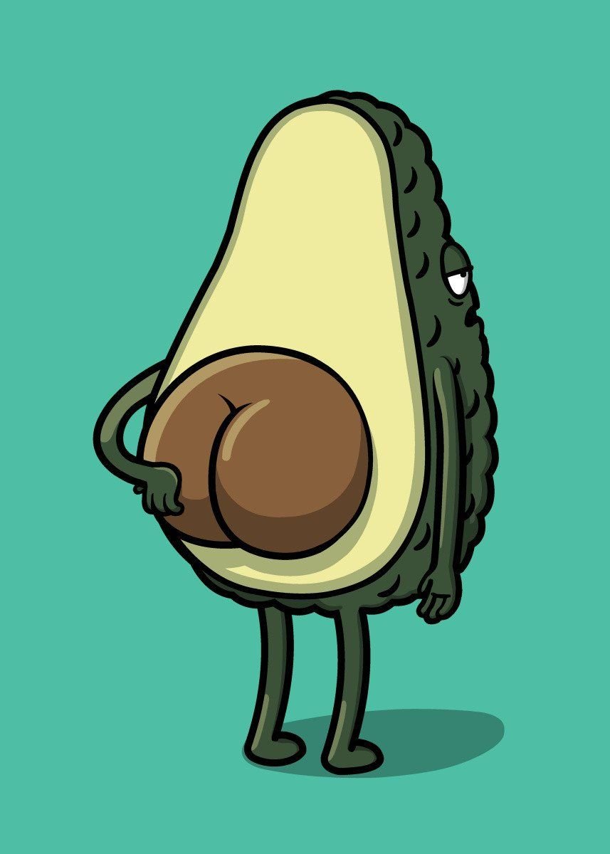 Авокадо картинки мультяшные