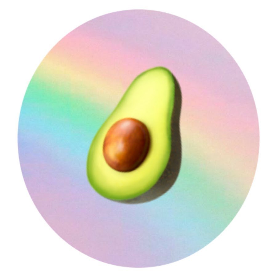 Авокадо мультяшное