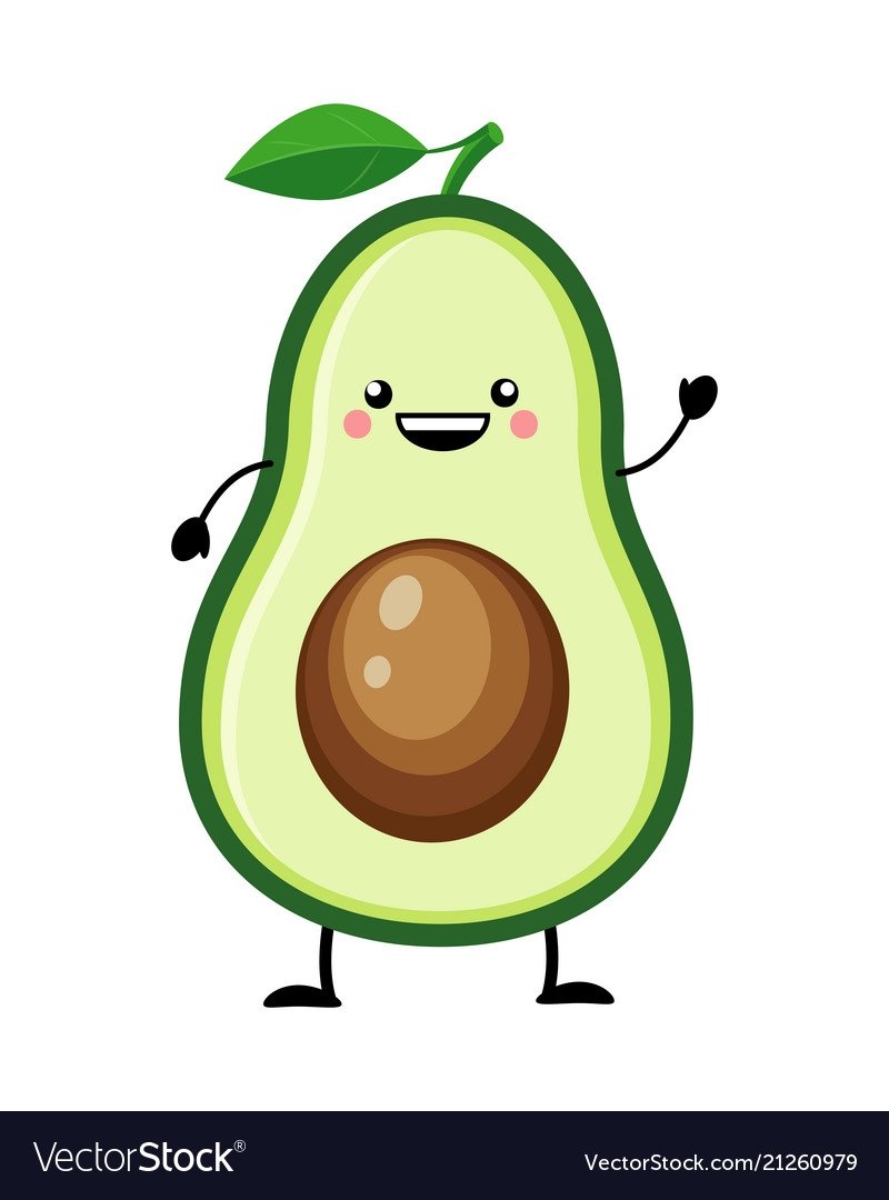 Авокадо с ручками и ножками