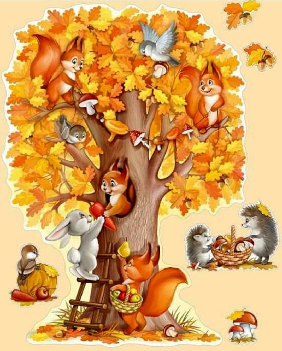 Урок листопада Валентин Берестов