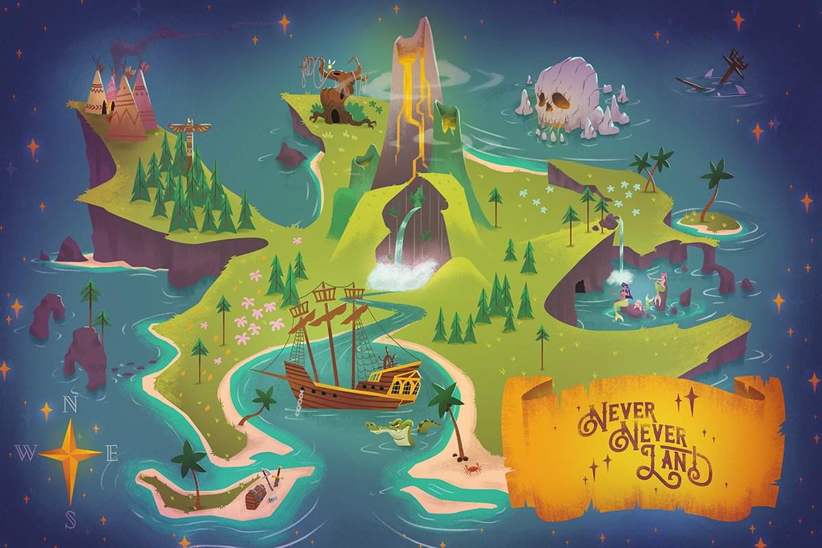 Карта путешествия в волшебную страну