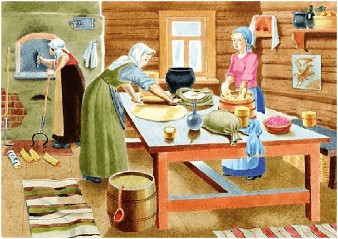 Выпечка хлеба на Руси