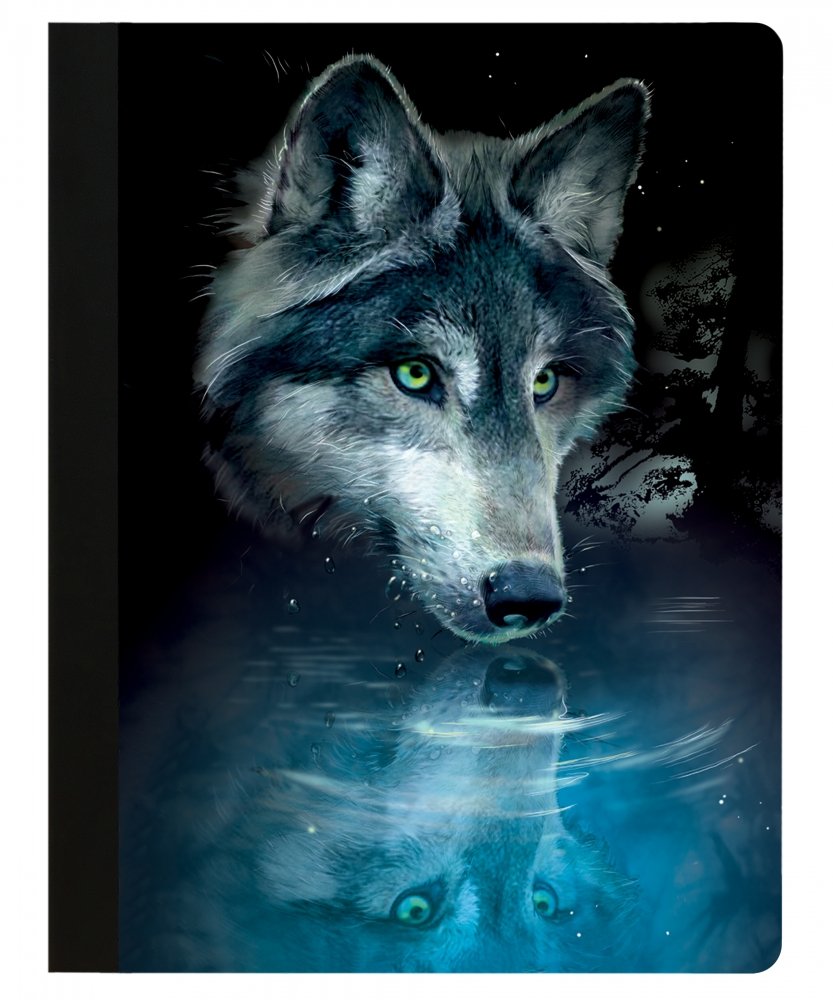 Волк с надписью