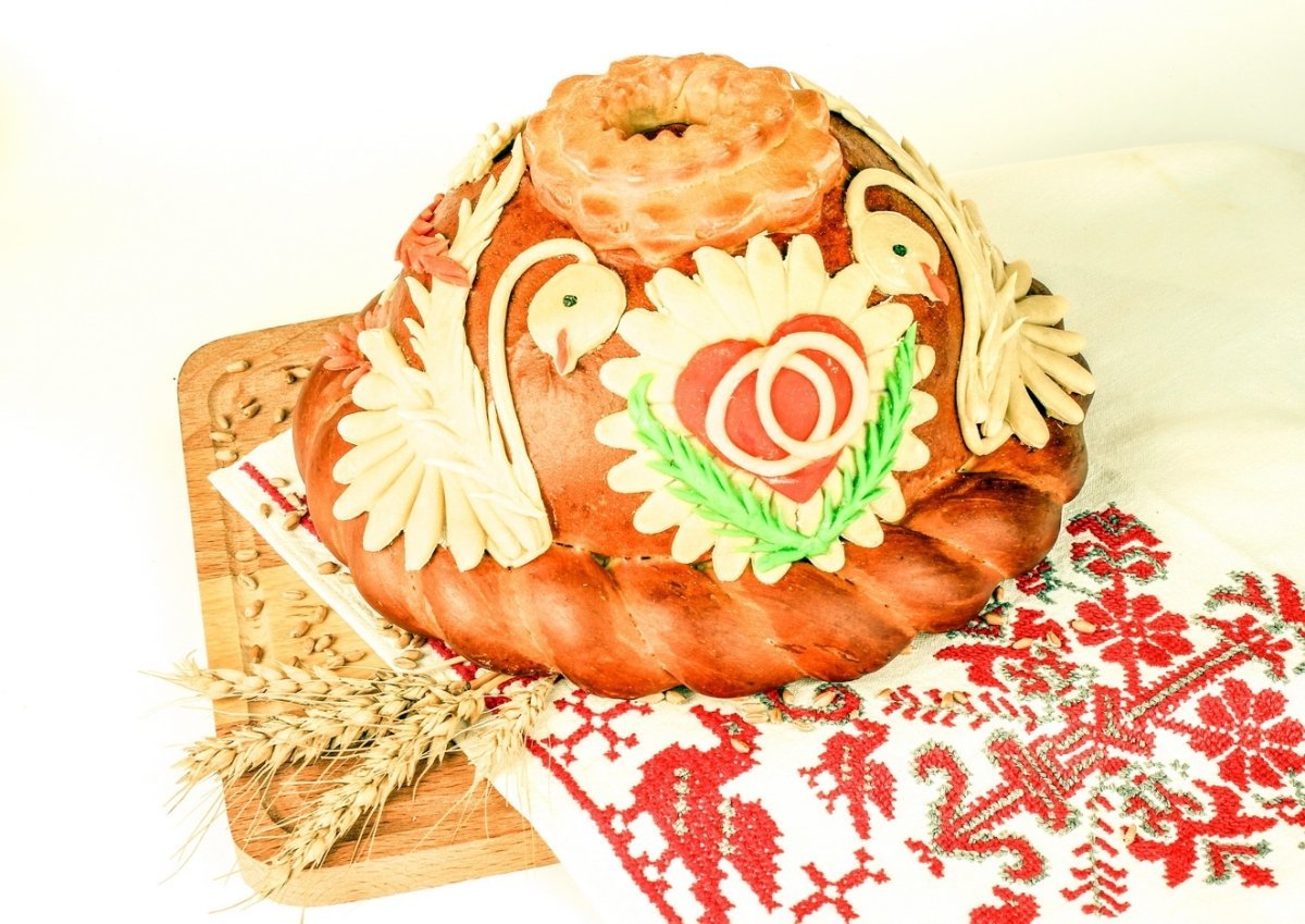 Каравай с колосьями